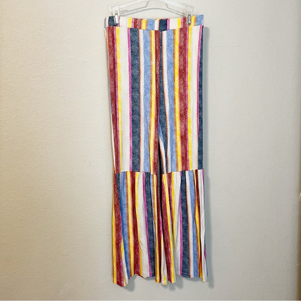 Art Class Striped Flare Stretch Pants